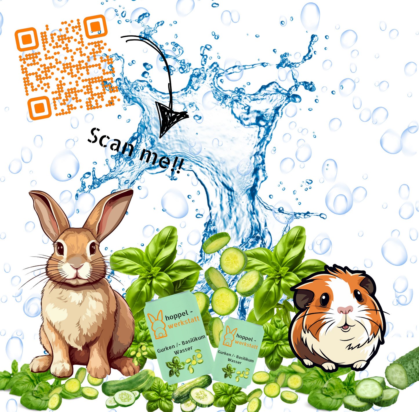 Cucumber/Basil Water